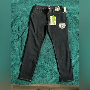 d. jeans Recycled Denim High Waist Skinny Jeans - Navy. Size 14